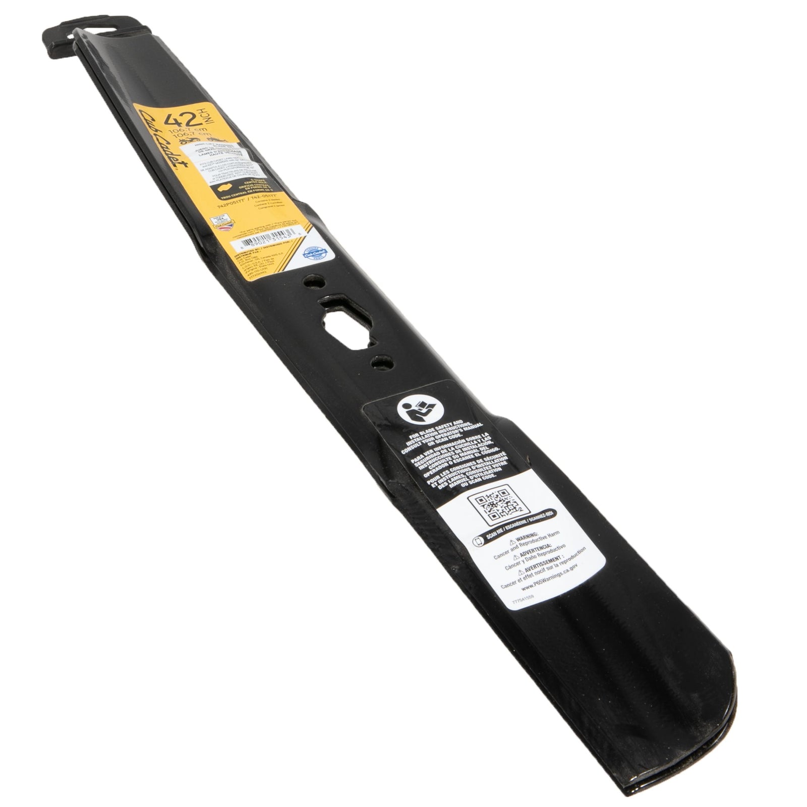 Replacement High-Lift S-Blade Set, Fits 2022 & After Models, Black, 42-in, 2-pk Q6Z8 - product image 5