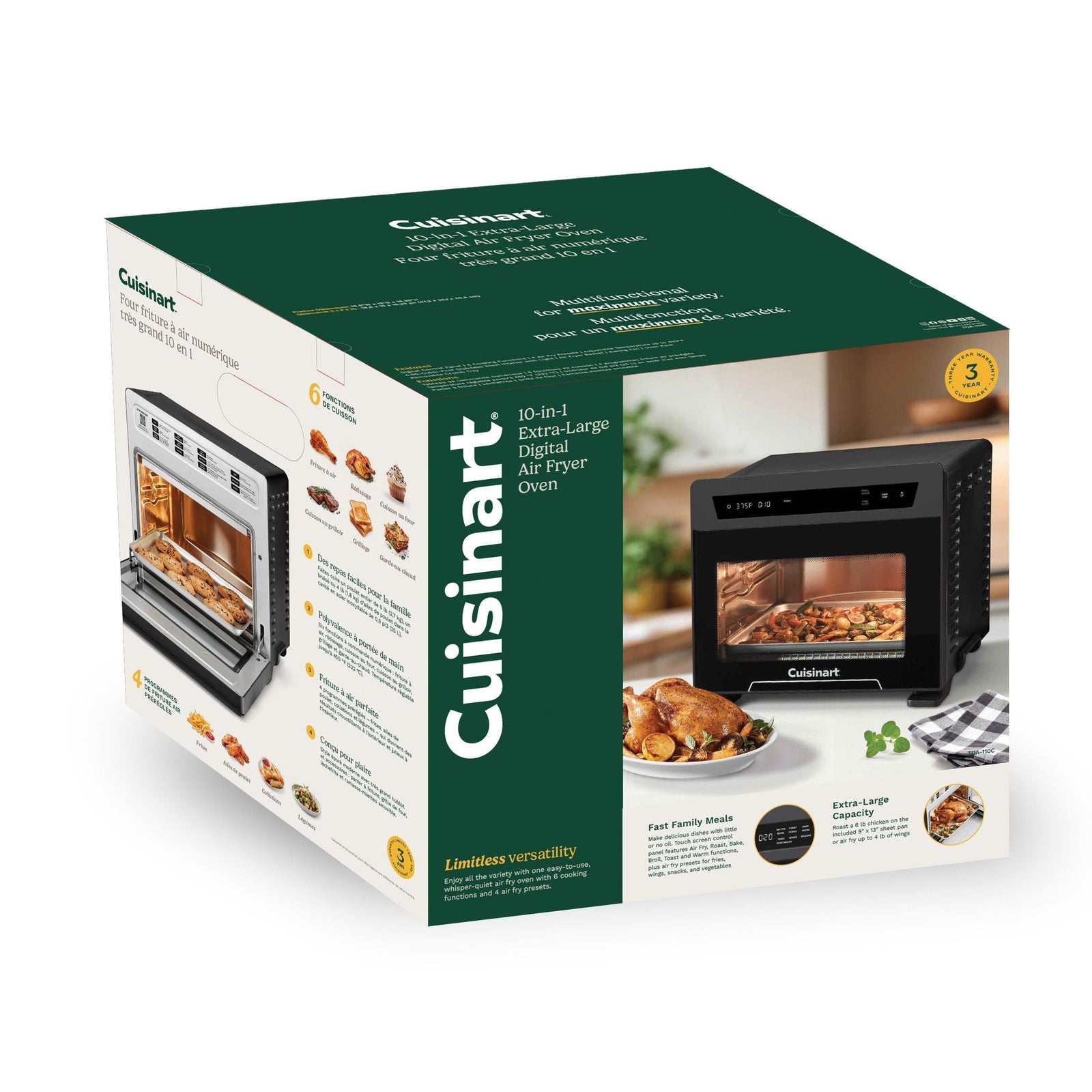 Air Fryer Toaster Oven with Double Layer Door, 26-L B4E1 - product image 2