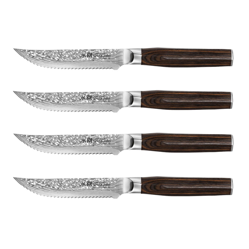 PRO DAMASHIRO EMPEROR STEAK KNIFE SET/4 Q0I5
