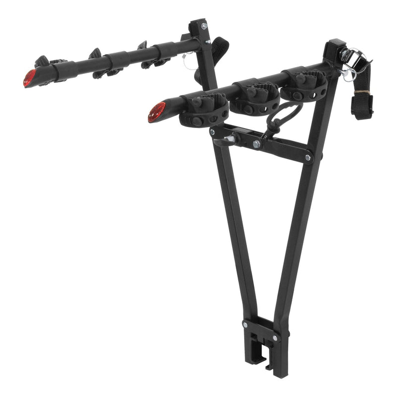18013 Clamp-On 3-Bike Hitch Mount Bike Rack, Fits Over 2-in Receiver, Black F3A4