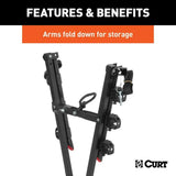 18013 Clamp-On 3-Bike Hitch Mount Bike Rack, Fits Over 2-in Receiver, Black K9H3 - product image 3