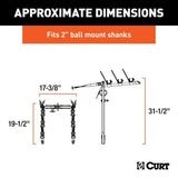 18013 Clamp-On 3-Bike Hitch Mount Bike Rack, Fits Over 2-in Receiver, Black F3A4 - product image 6