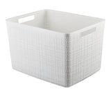 Large Jute Weave Nesting Storage Basket, White O3L2 - product image 1