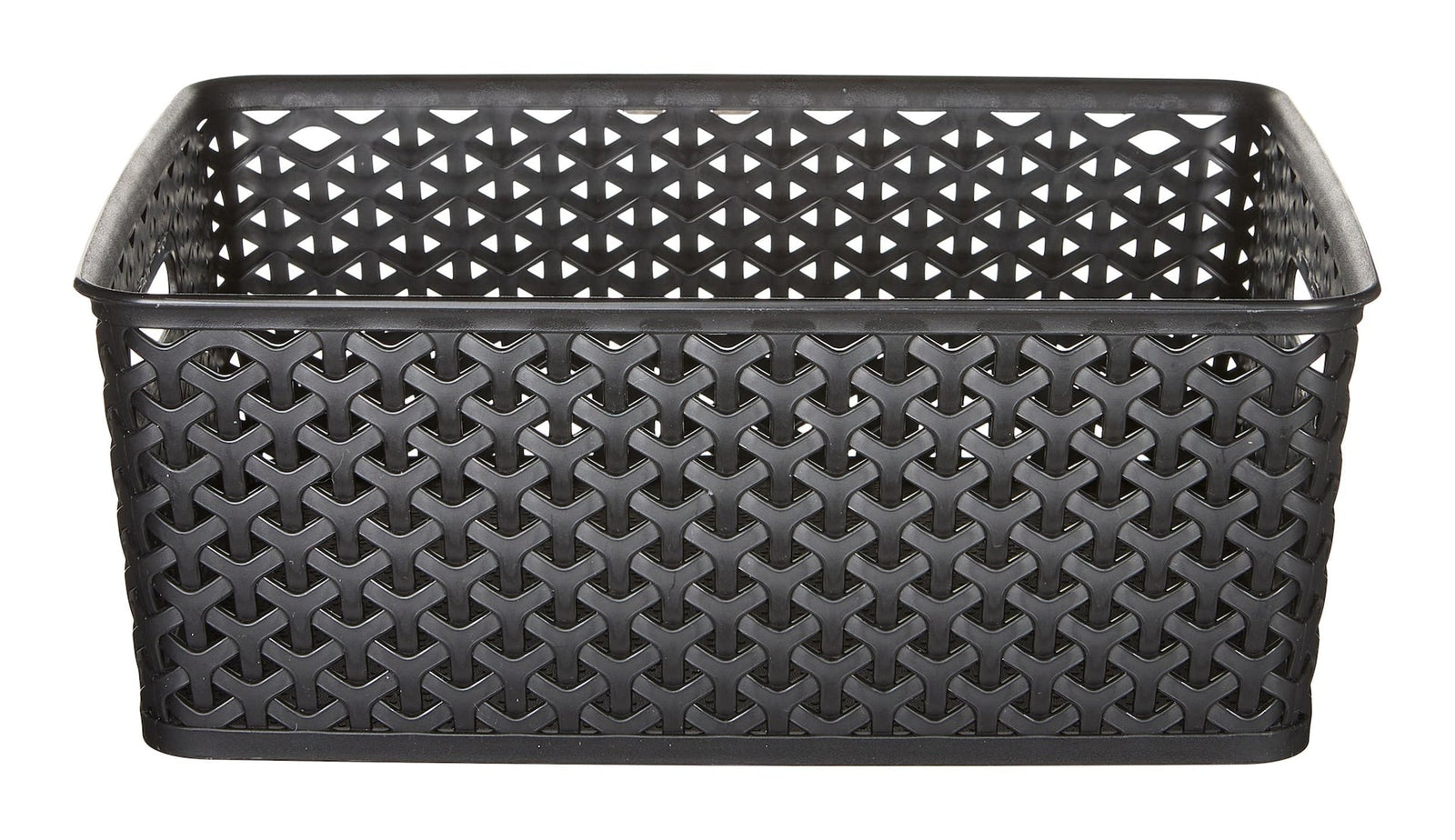 My Style Woven Storage Basket, Medium, Black A0V2 - product image 1