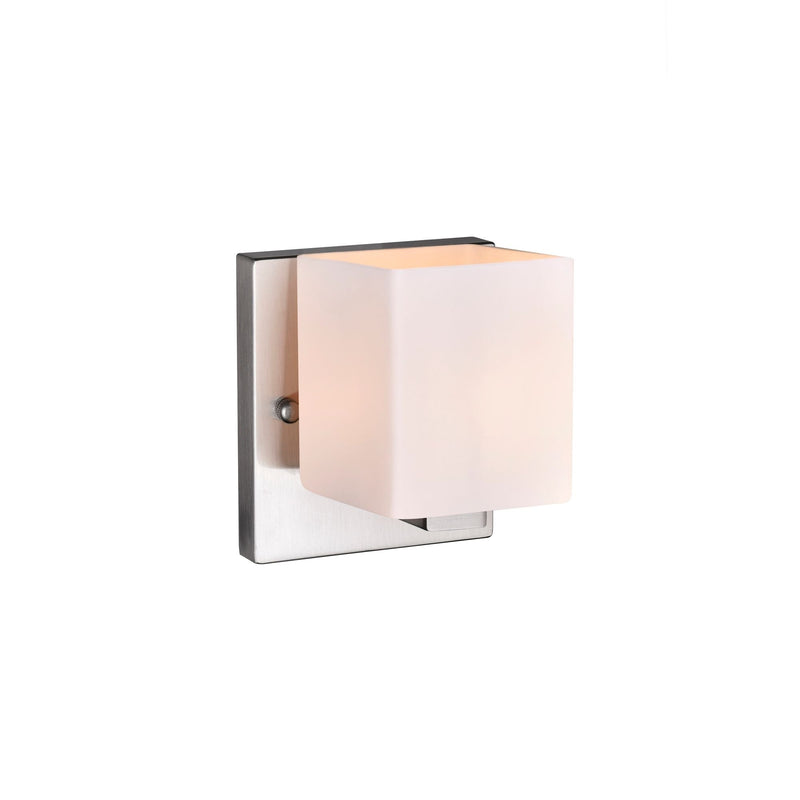 Lighting Cristini 1-Light Nickel Bathroom Sconce D2J1