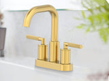 Dorian 2-Handle 4-in Centreset Lavatory/Bathroom Sink Faucet, Brushed Gold D8T6 - product image 2