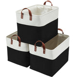 Jumbo Foldable Storage Basket, 42-L, 3-pk, Black L7B5 - product image 1