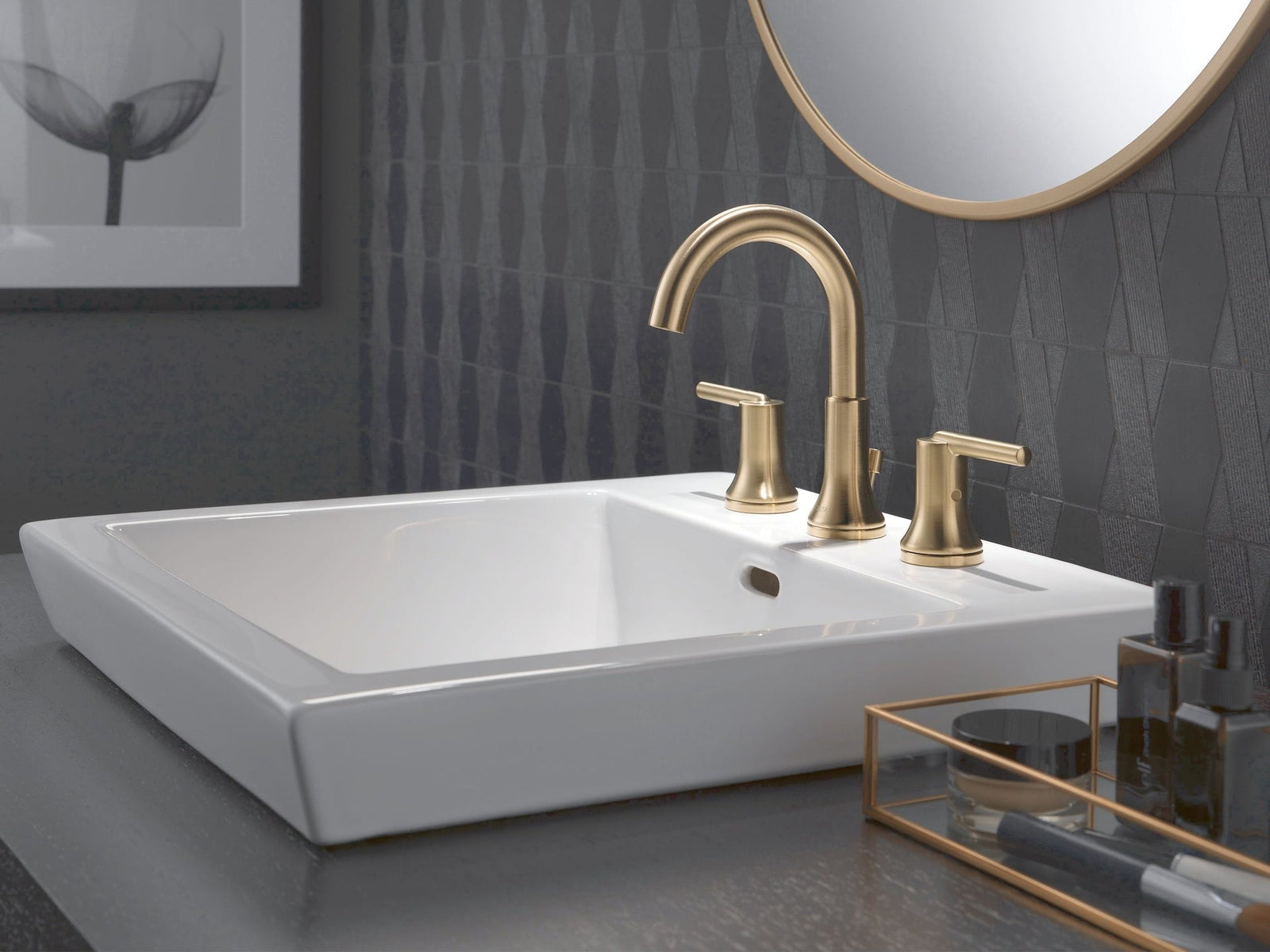 2-Handle Widespread Faucet, Champagne Bronze J5I1 - product image 3