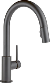Trinsic Single Handle Pull-Down Kitchen Faucet, Matte Black K7K2 - product image 1