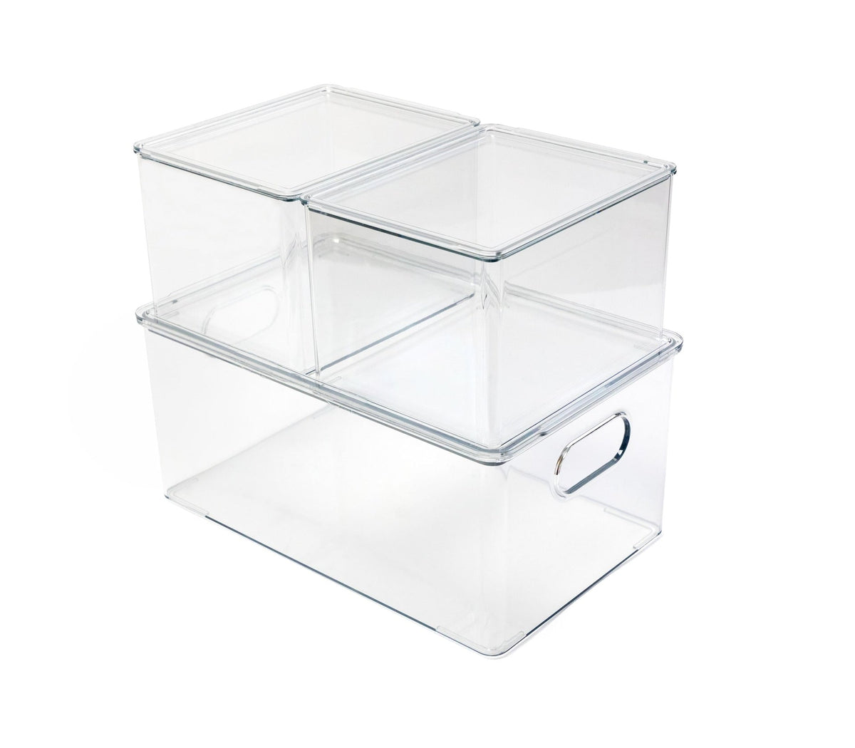 Clear Storage Bin Set, 3-pc M6Z4 - product image 1