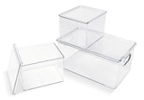Clear Storage Bin Set, 3-pc M6Z4 - product image 2