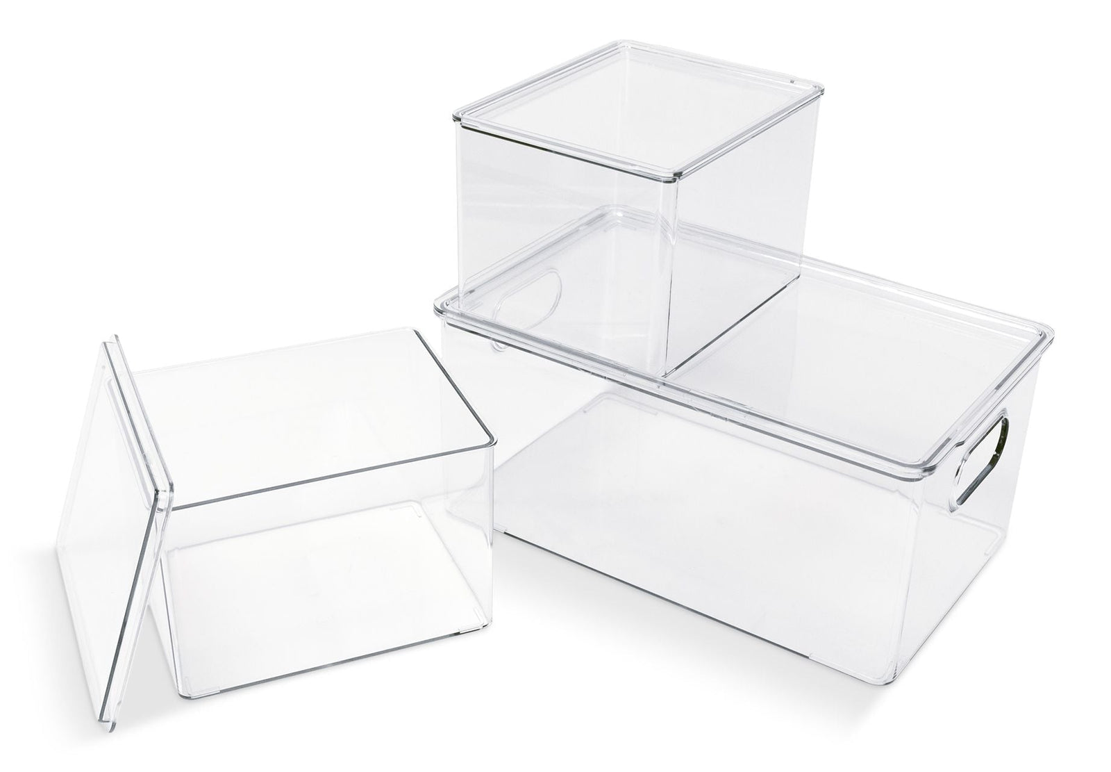 Clear Storage Bin Set, 3-pc M6Z4 - product image 2