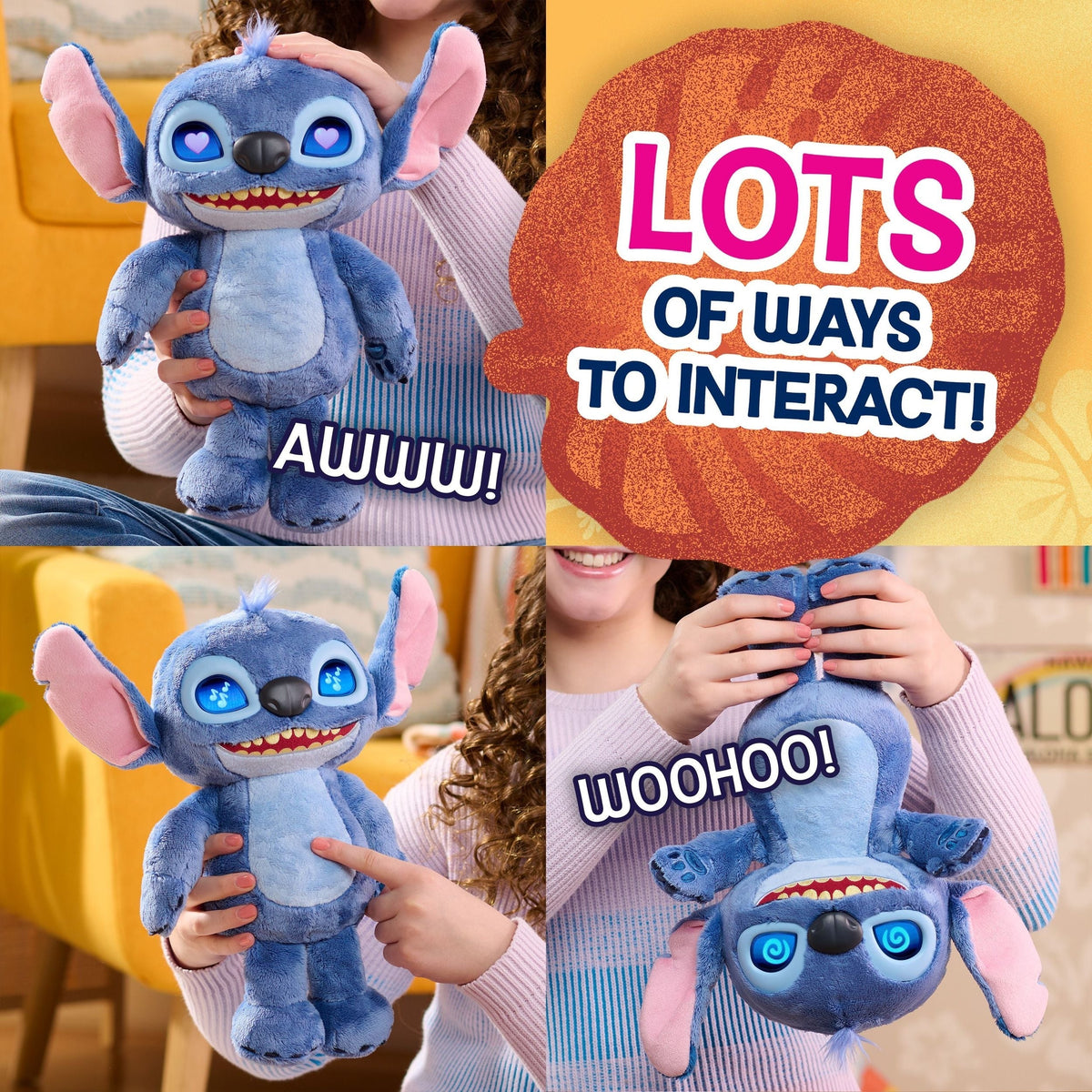 Lilo and Stitch Feature Interactive Plush, 11-in B5Y3 - product image 4