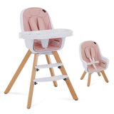 on Me Zoodle Convertible High Chair, Pink Z5A9 - product image 1