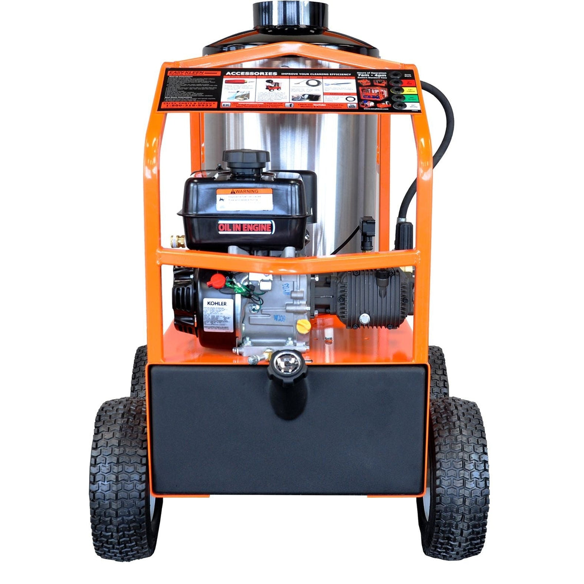 Commercial 2700 PSI 3 GPM 6.5 HP Engine Hot Water Wheeled Gas Pressure Washer F5C3 - product image 4
