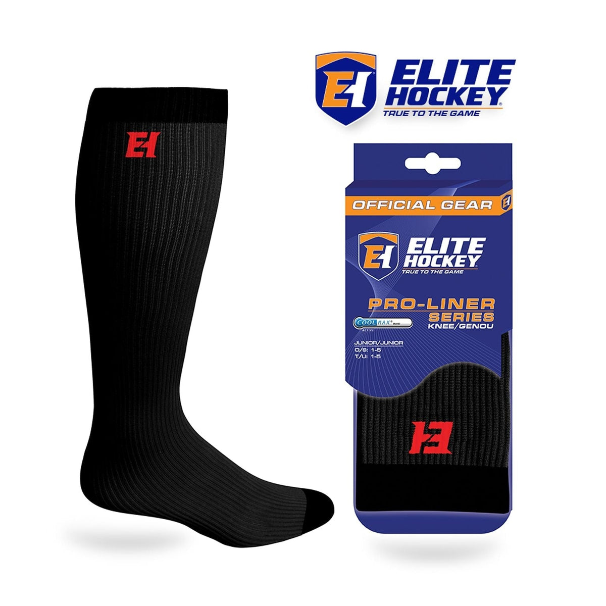 Hockey Pro-Liner Skate Socks, Junior, Various Colours E9U2 - product image 1