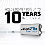 2-pk 9V / 9 Volt Lithium Batteries, EZ Turn Lock, PowerSeal V9K2 - product image 3