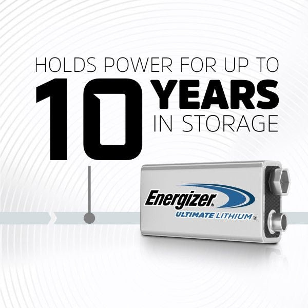 2-pk 9V / 9 Volt Lithium Batteries, EZ Turn Lock, PowerSeal V9K2 - product image 3