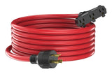 30A 25-ft Triple-Outlet Extension Cord, Red V2Z4 - product image 1