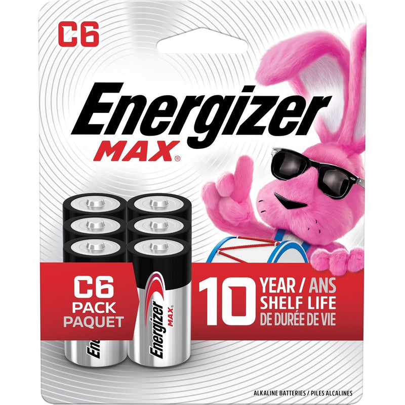 Alkaline C Battery, 6-Pack M9G9