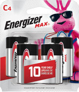 Max4-pk C Alkaline Batteries, Long Lasting, All Purpose B0C0 - product image 1