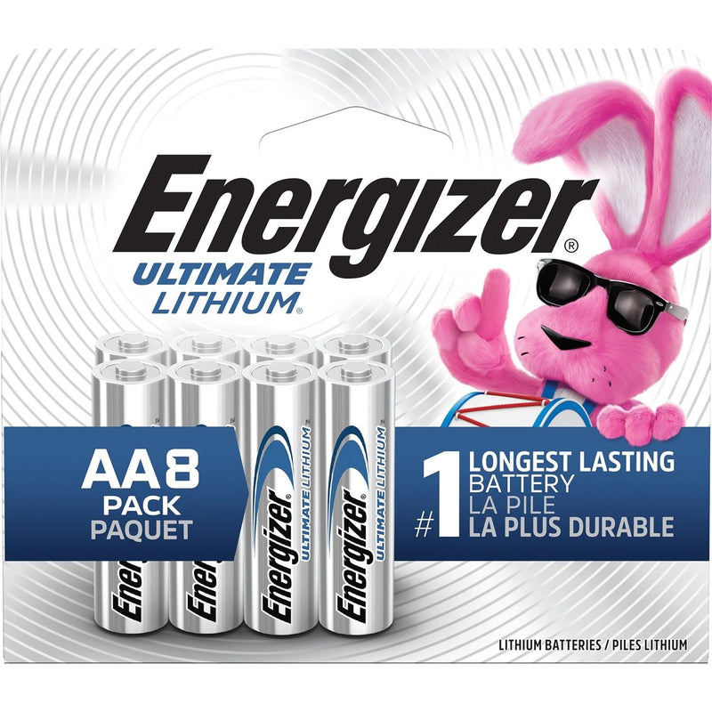 Ultimate AA Lithium Batteries, Long Lasting, All Purpose, 8-pk U7Q4