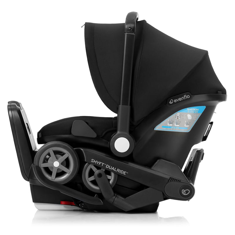 Shyft DualRide Infant Car Seat and Stroller, Black R4C8