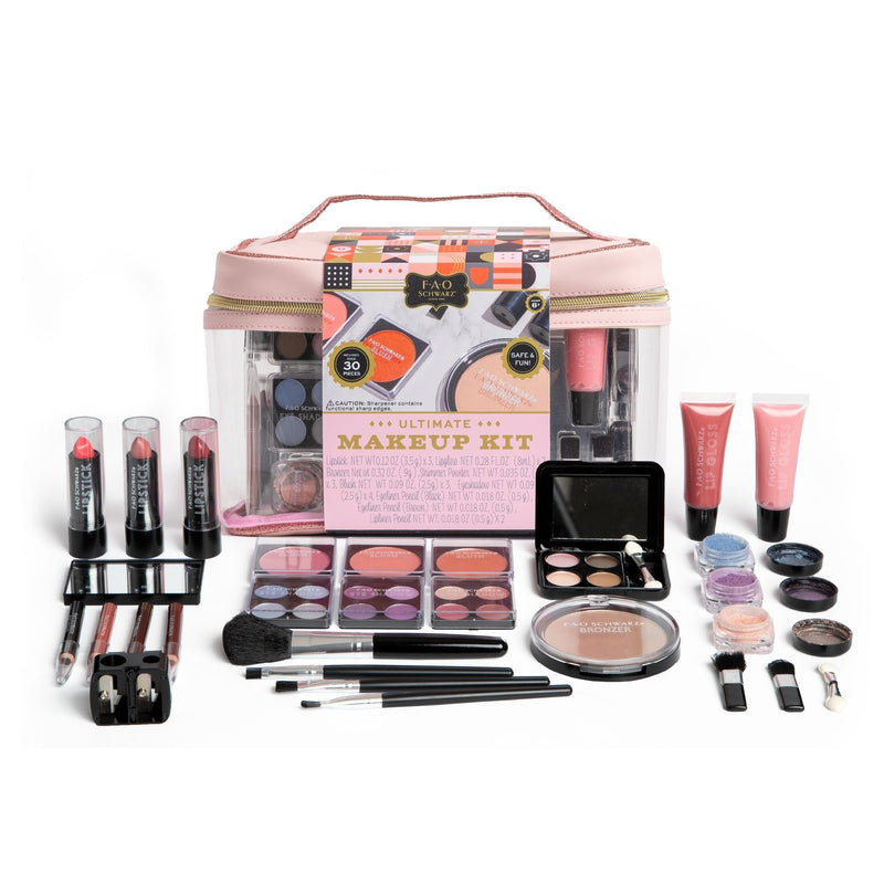 Girls Ultimate Makeup Artist Set, 30 Piece, Pastel Pink M9L5