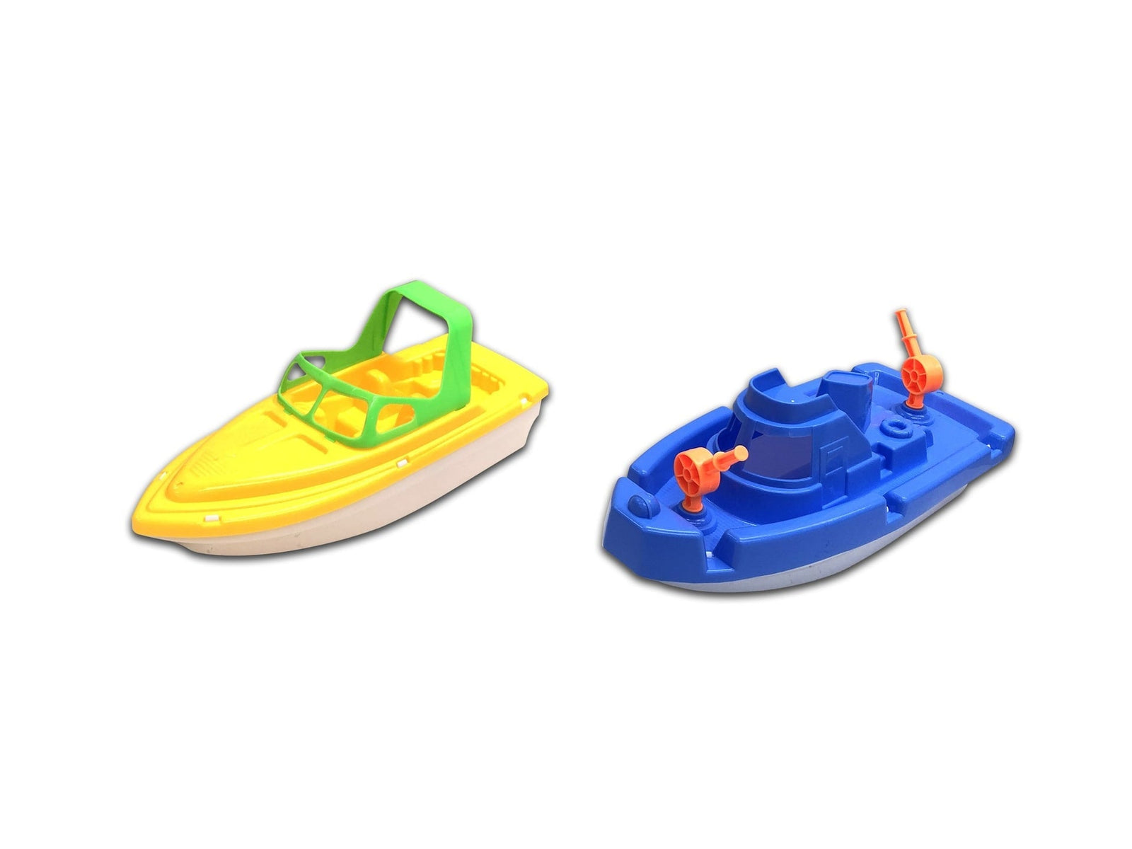 Plastic Boat Water Toy, Yellow/Blue, Assorted, Ages 2+, for Summer/Beach Activities X7G2 - product image 1