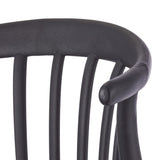Elevated Plastic Bar Stool with Footrest, Black U2Q9 - product image 4