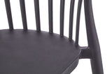 Elevated Plastic Bar Stool with Footrest, Black U2Q9 - product image 5