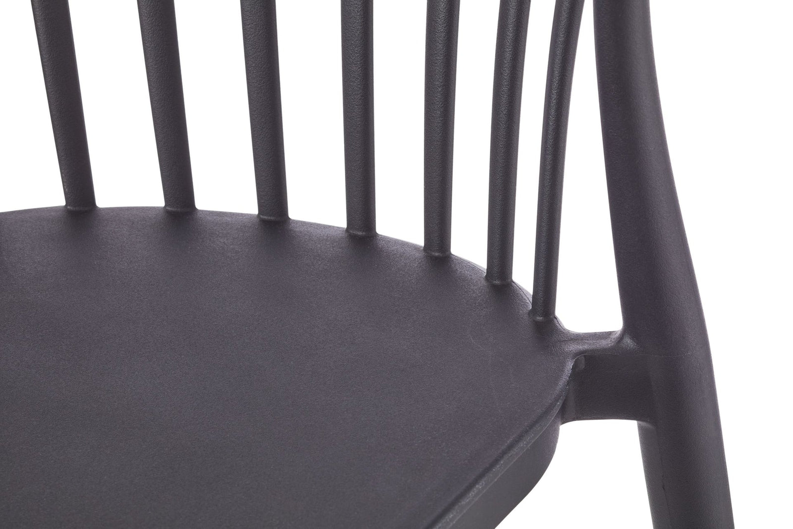 Elevated Plastic Bar Stool with Footrest, Black U2Q9 - product image 5