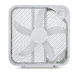Plastic 5-Blade Portable Box/Floor Fan, 2-Speed, White, 20-in F6E5 - product image 1