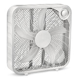 Plastic 5-Blade Portable Box/Floor Fan, 2-Speed, White, 20-in F6E5 - product image 3