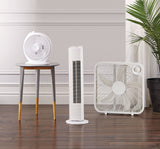 Plastic 5-Blade Portable Box/Floor Fan, 2-Speed, White, 20-in F6E5 - product image 8