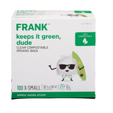 Extra-Small Organic Compostable Food Waste Bags, 100-pk, Clear, 10-L V8M4 - product image 1