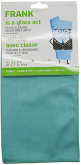 Glass Cleaning Machine Washable Microfibre Cloths, Blue, 2-pk O1T7 - product image 1
