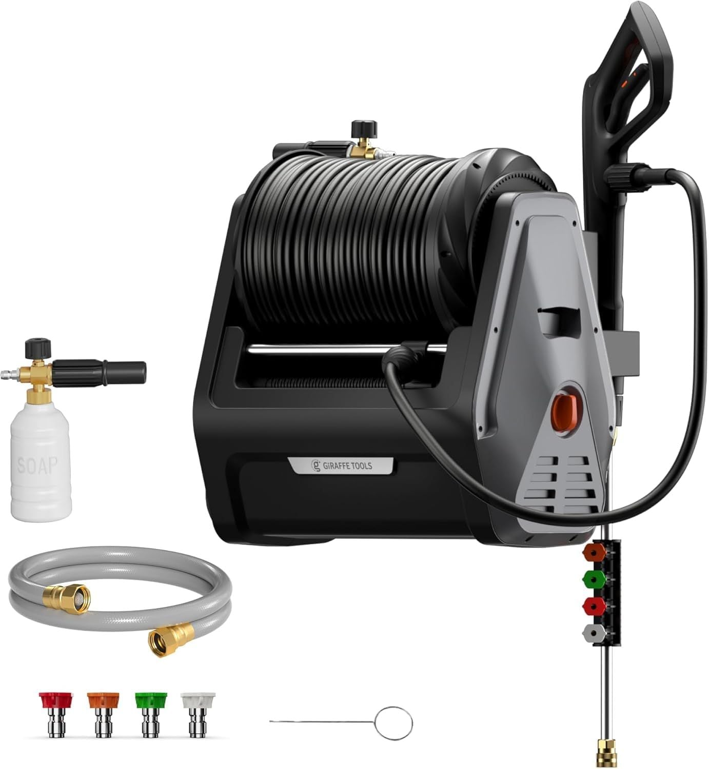Tools Grandfalls G30 Wall Mounted 2100 PSI 2.2 GPM Brushless Retractable Electric Pressure Washer with 100-ft Hard Hose H7E5 - product image 4