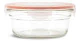 Round Glass Food Storage Container with Leakproof Lid, 850-mL Y9D4 - product image 1
