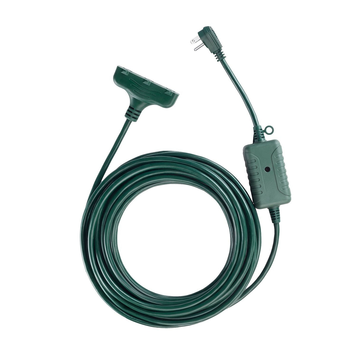 Electric 50-ft 14/3 Outdoor Power Cord with Wireless Remote & 3 Grounded Outlets, Green Q8M9 - product image 2