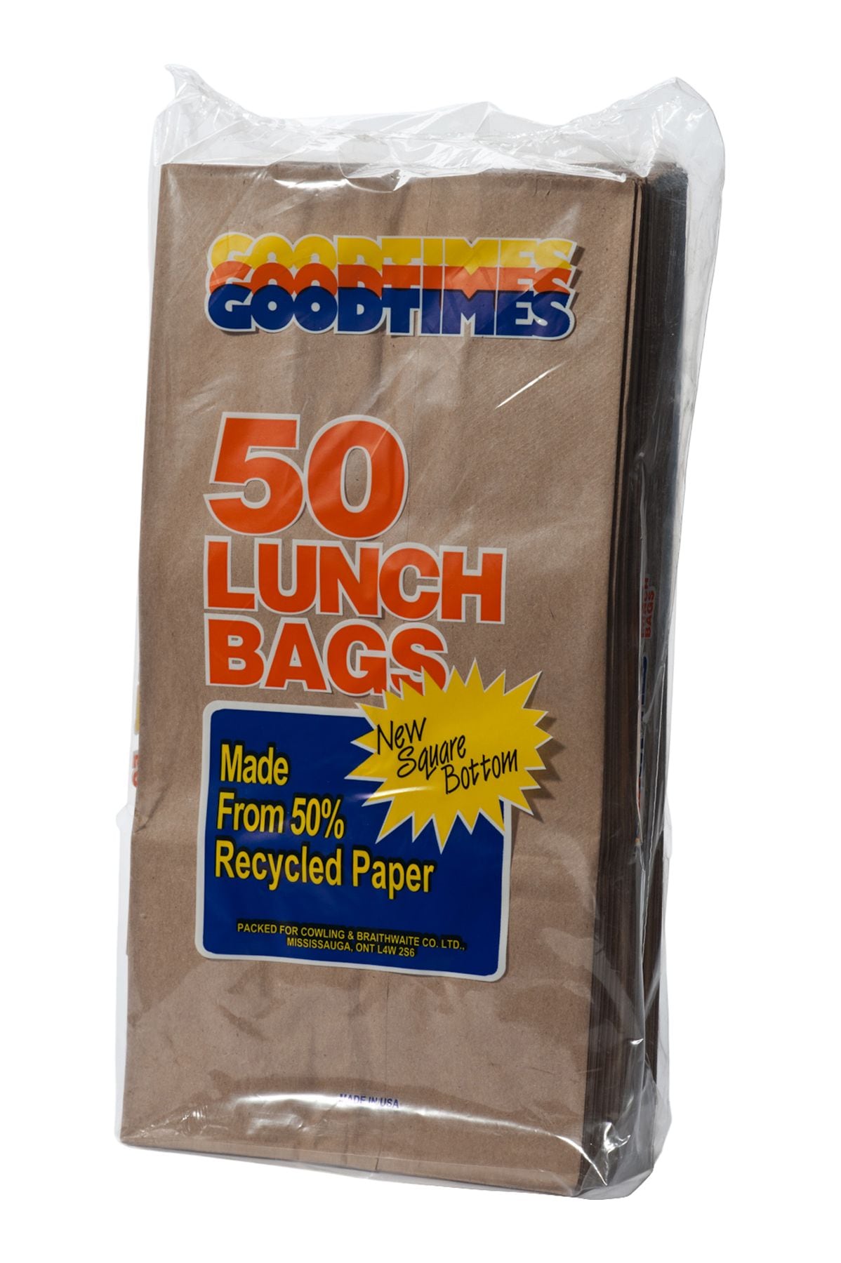 Paper Lunch Bags, 1.88-L, 50-pk W9U1 - product image 1