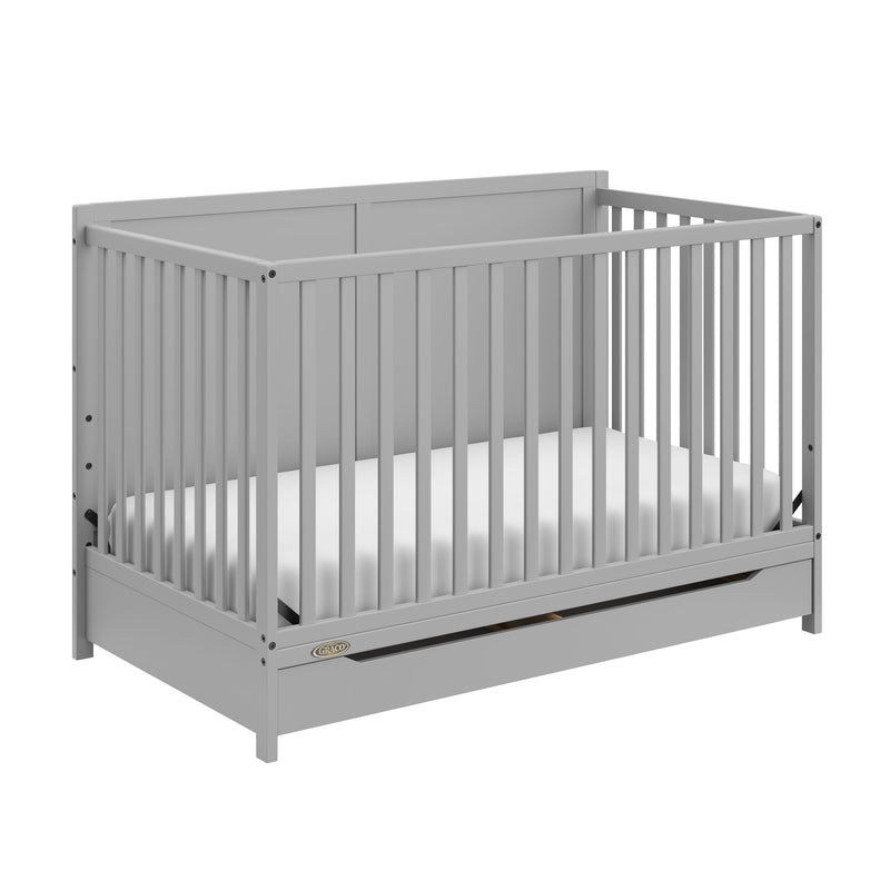 Melrose 5-In-1 Convertible Crib, Grey U0H8