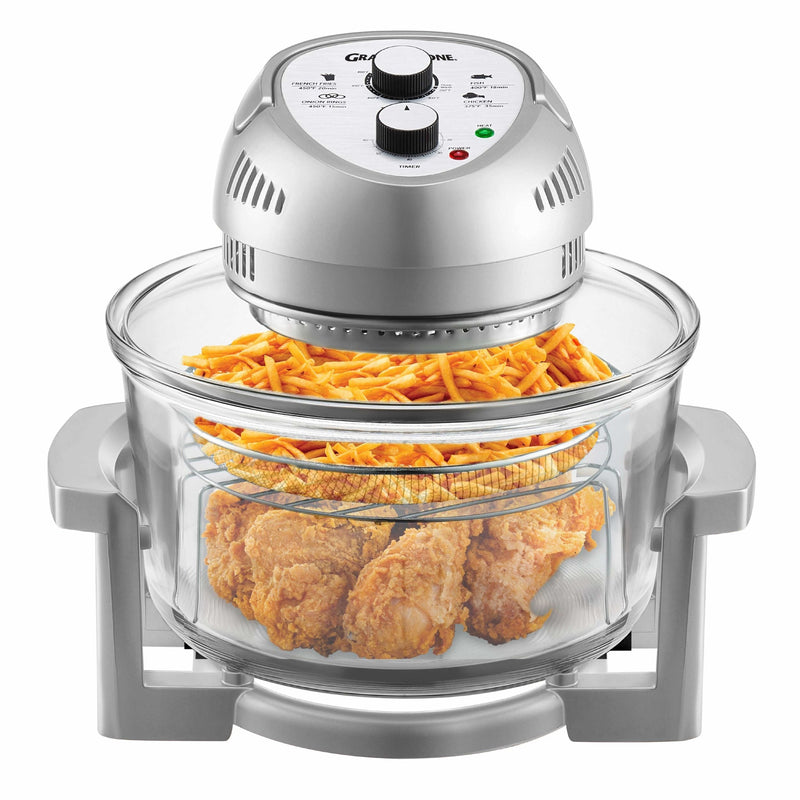 Glass Air Fryer, Silver Z5F0