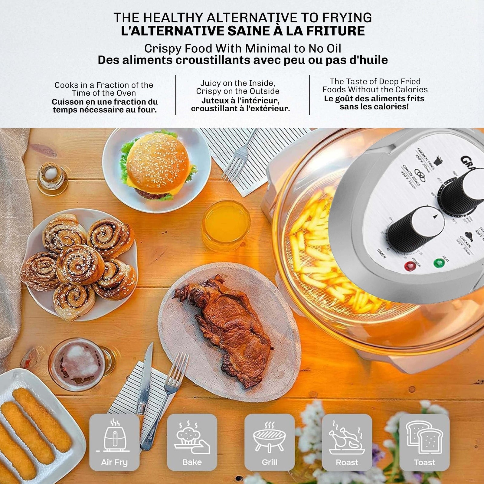 Glass Air Fryer, Silver Z5F0 - product image 4