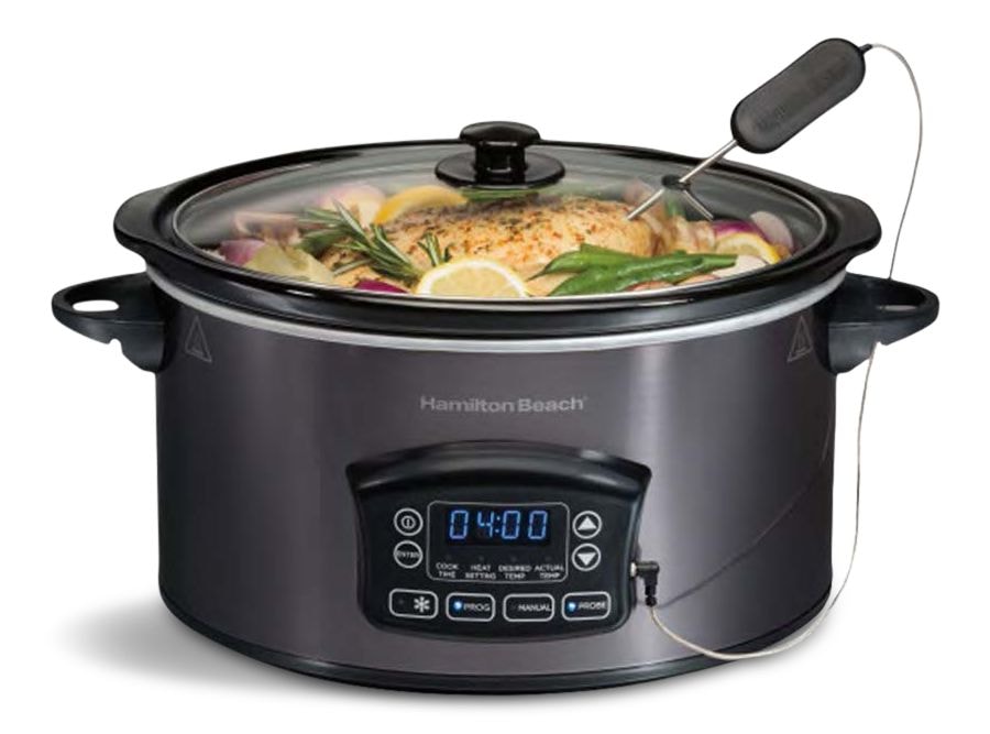 Programmable Defrost Slow Cooker, Black, 6-qt Q1O4 - product image 2