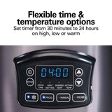Programmable Defrost Slow Cooker, Black, 6-qt Q1O4 - product image 4