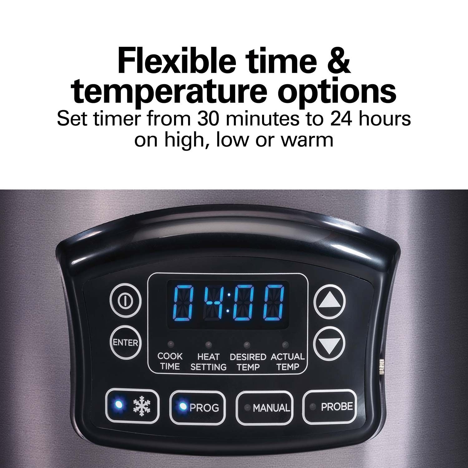 Programmable Defrost Slow Cooker, Black, 6-qt Q1O4 - product image 4