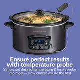Programmable Defrost Slow Cooker, Black, 6-qt Q1O4 - product image 5