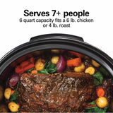 Programmable Defrost Slow Cooker, Black, 6-qt Q1O4 - product image 6