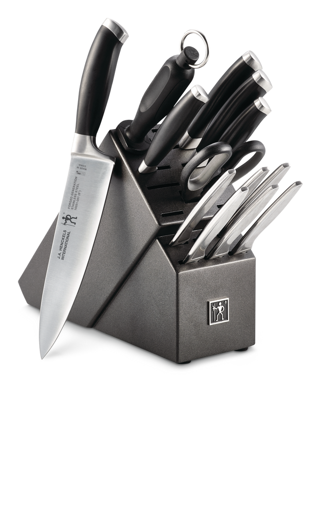 Stainless Steel Forged Generation Knife Block Set, Ergonomic Grip, 14-pc T3C5 - product image 1
